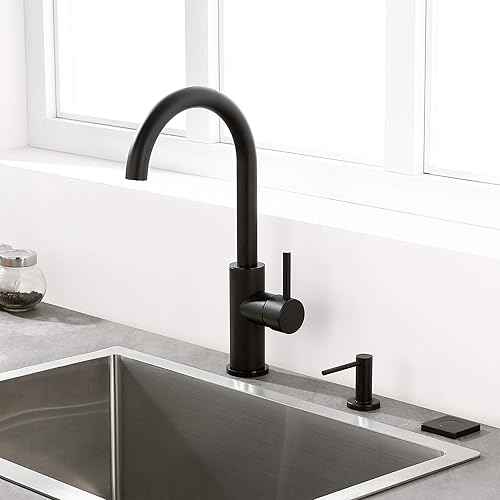 ALL Botón de interruptor de aire de latón para fregadero, parte superior de eliminación de basura (negro mate)