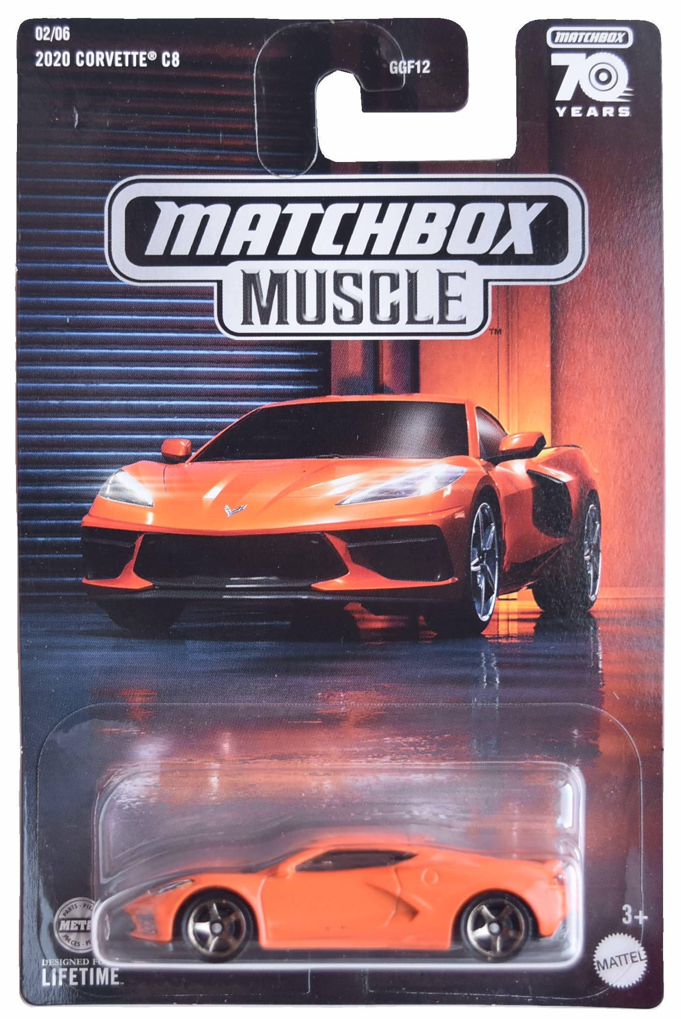 Matchbox 2020 Corvette C8, Orange 2/6