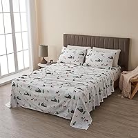 Vista 74 de 4-Piece Full Size Stripe Microfiber Sheet Set - Ultra-Soft, Brushed Bedding Sheets & Pillowcases - Wrinkle Free, Comfortable, All-Season Bed Sheets