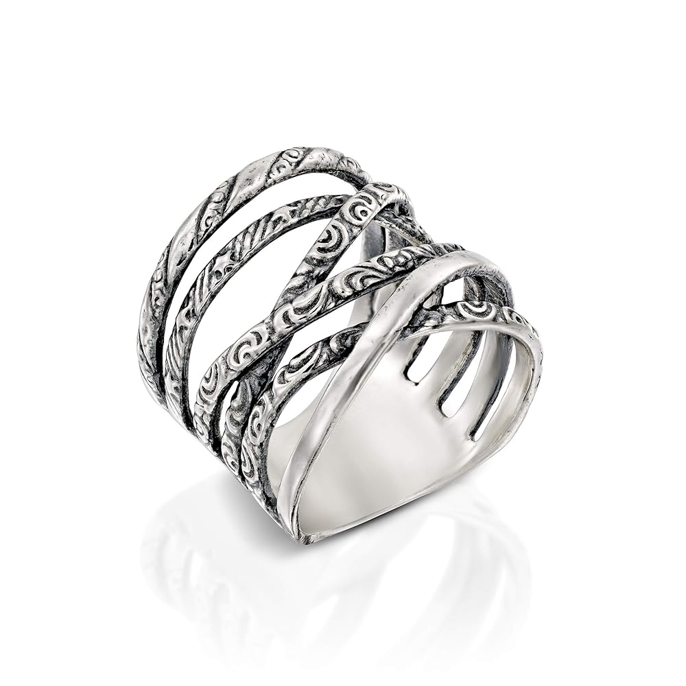 Amazon.com: Paz Creations 925 Sterling Silver Highway Ring