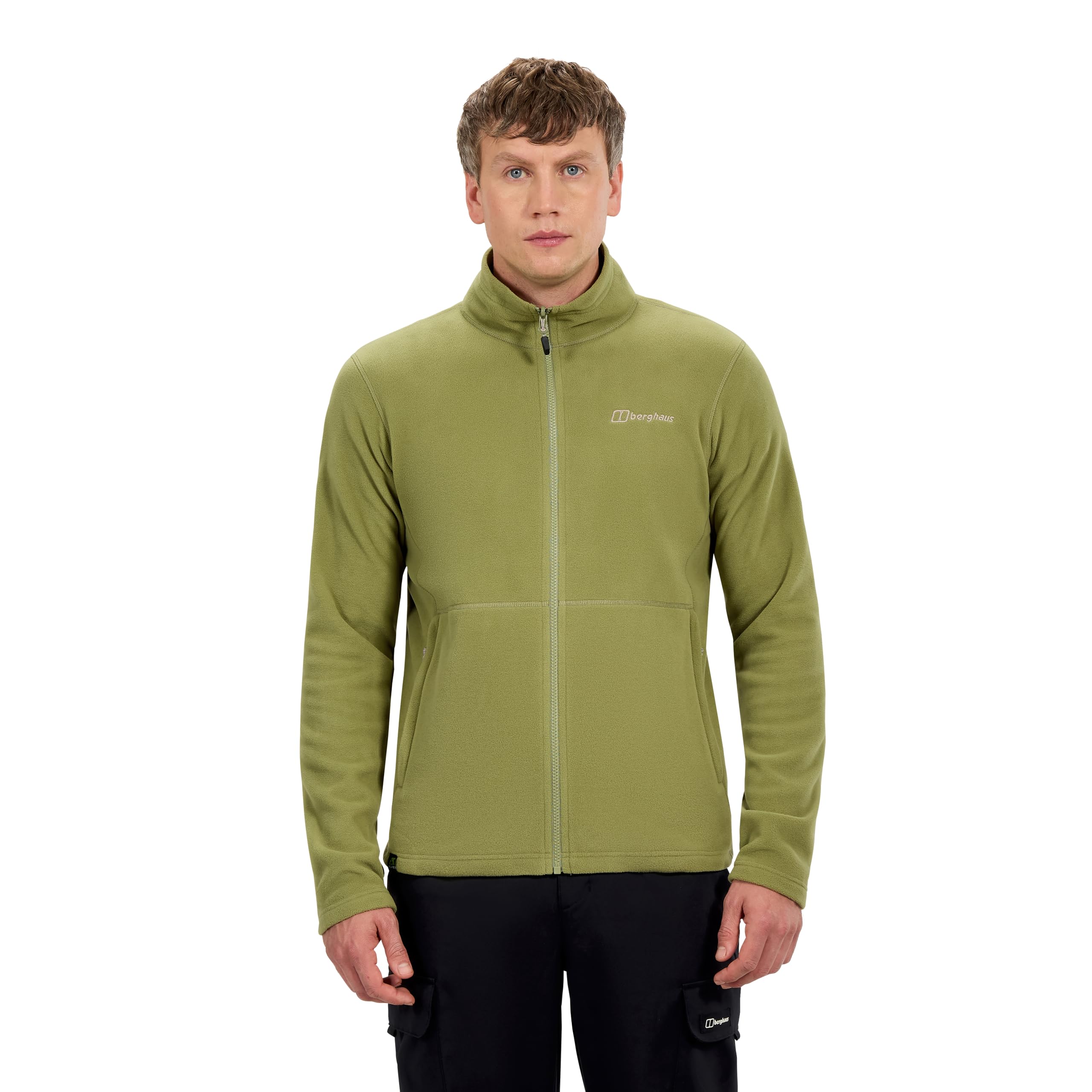 Berghaus Men's Prism Micro Polartec Fleece Full Zip Jacket Fleece Full Zip, Green, L