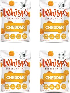 Whisps Cheese Crisps ~ Cheddar Cheese Snacks  Keto Snacks  22g of Protein Per Ba - Compare price