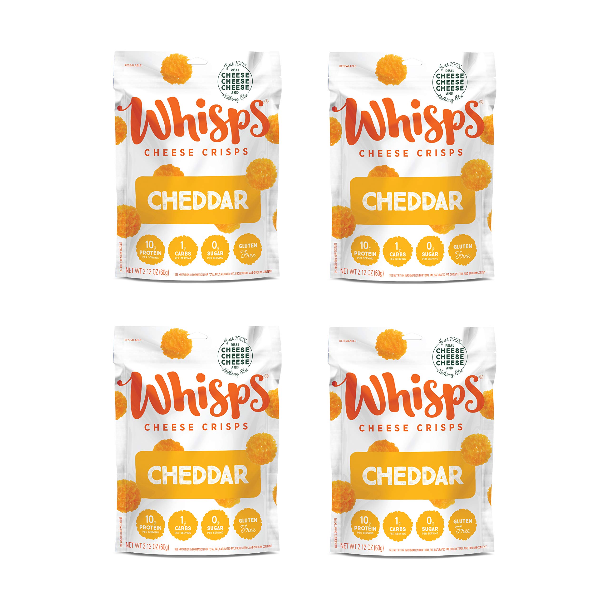 Buy Whisps Cheese Crisps Cheddar Cheese Snacks, Keto Snacks, 22g of