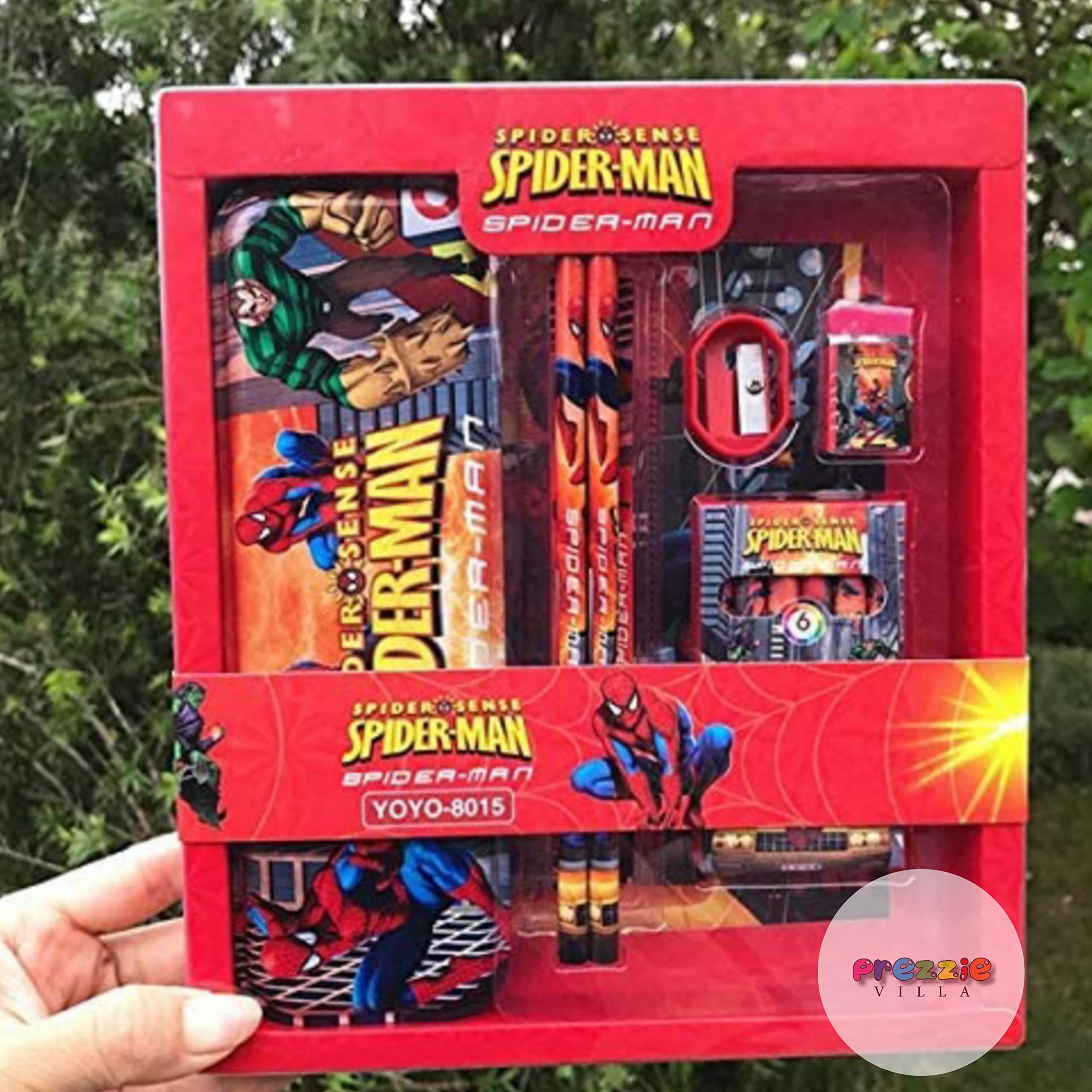 Prezzie Villa� 8 in 1 Kids School Stationery Gift Set Return Gift (Spiderman) (B096M248TS) Amazon Price History, Amazon Price Tracker