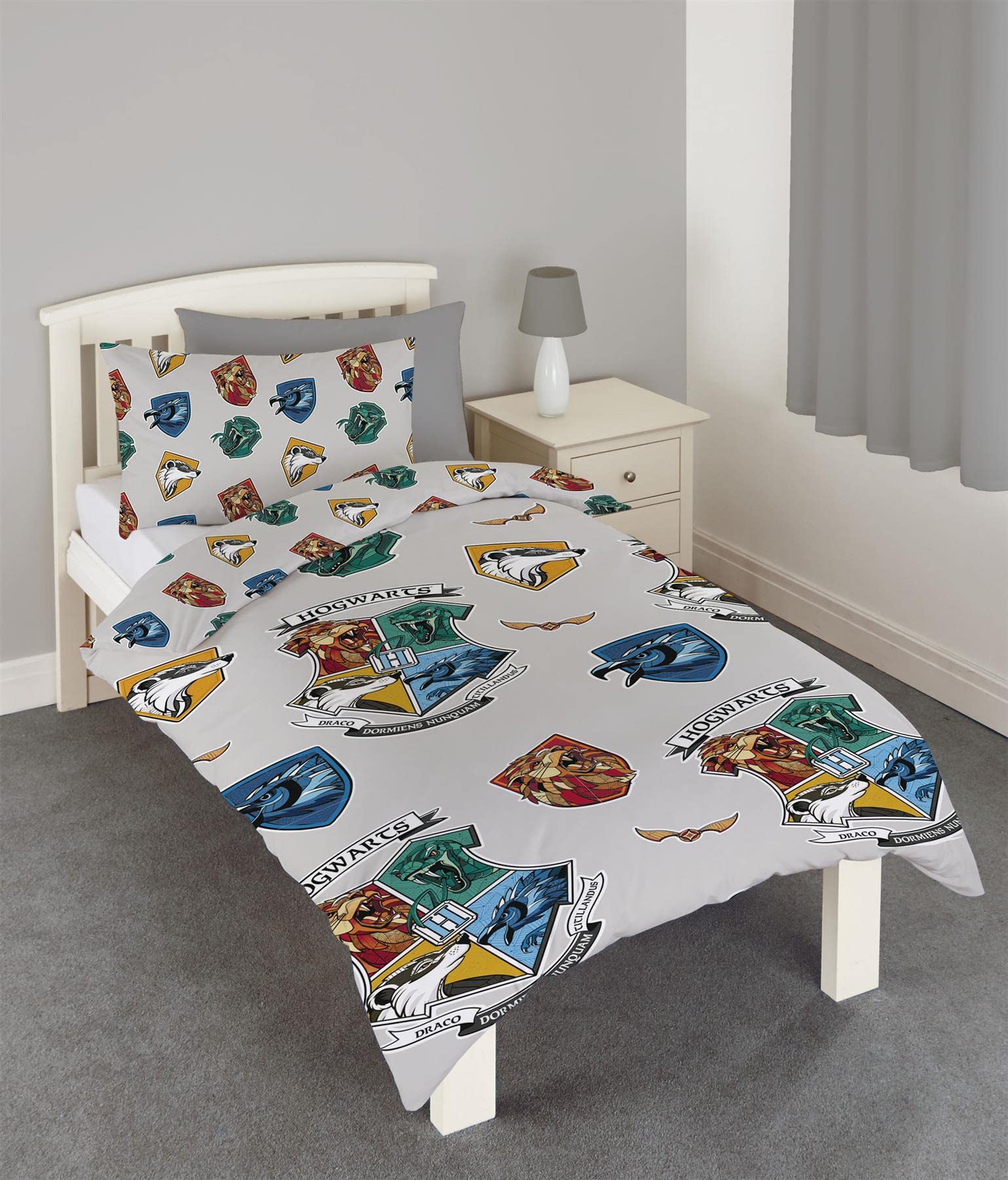 Buy Harry Potter Gryffindor Ravenclaw Hufflepuff and Slytherin Reversible Duvet Cover Set