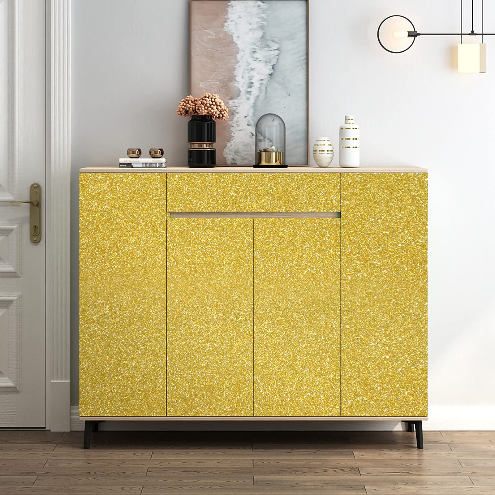 Muralo - Zelfklevende rand - Behang grand Wandbeurs - Decoratieve muurschildering voor muren, meubels, plafonds, behang, wandbekleding, deuren - Marokkaans patroon - Br.10cm x hoogte 300cm