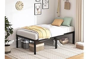 Sturdy Twin Bed Frame - Quick and Easy Assembly, No Noise, Premium Metal Platform