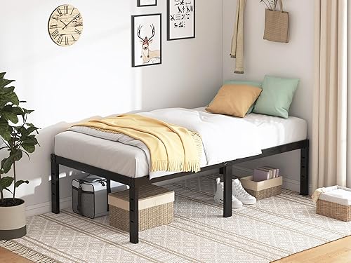 Twin Bed Frame - 18 in Sturdy Platform Bed Frame