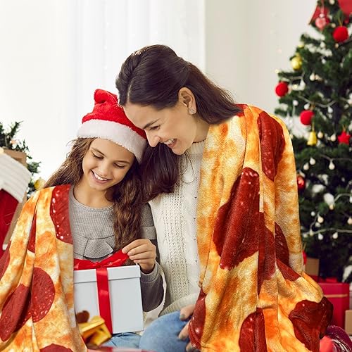 Miniatura 10 de HDFK Manta de tortilla tamaño adulto niños realista comida polar amarillo queso taco manta manta manta franela divertido regalo novedad 71 pulgadas