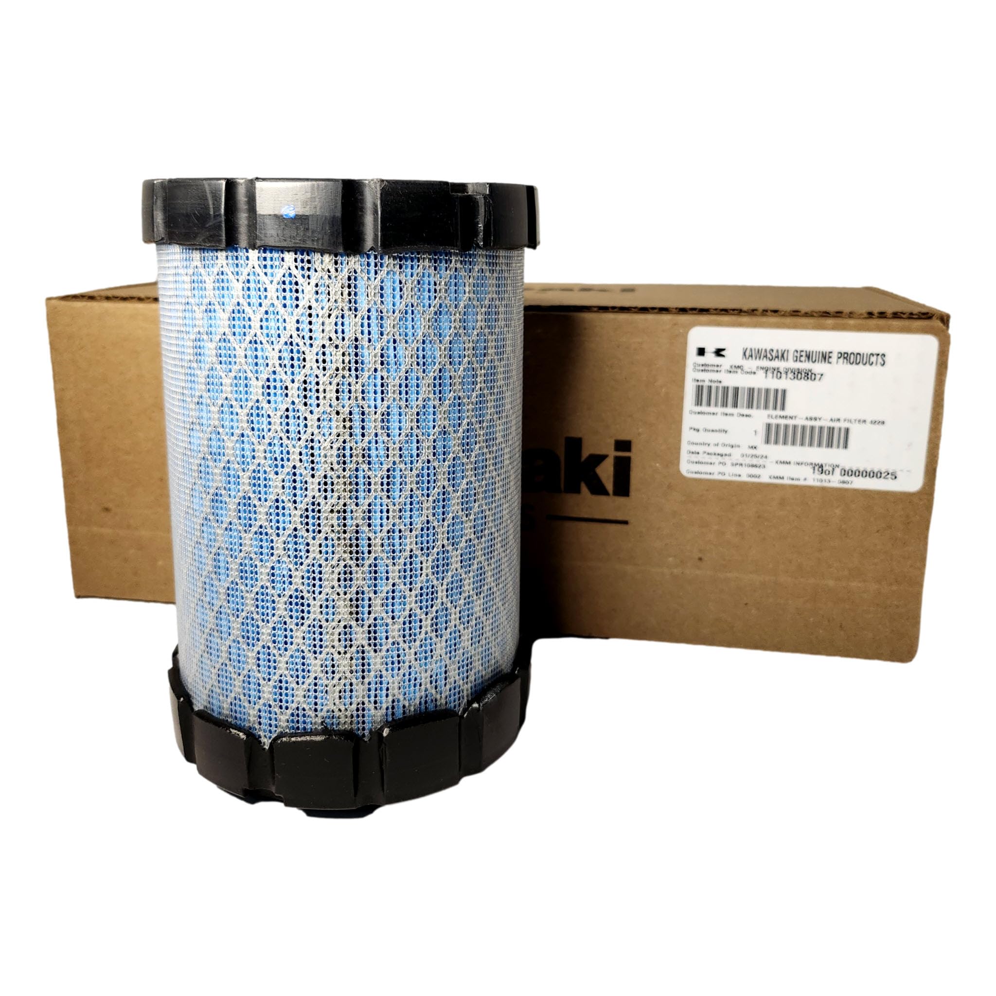 MO197713様確認用 Amazon.com : Kawasaki 11013-0807 Air Filter : Patio, Lawn & Garden