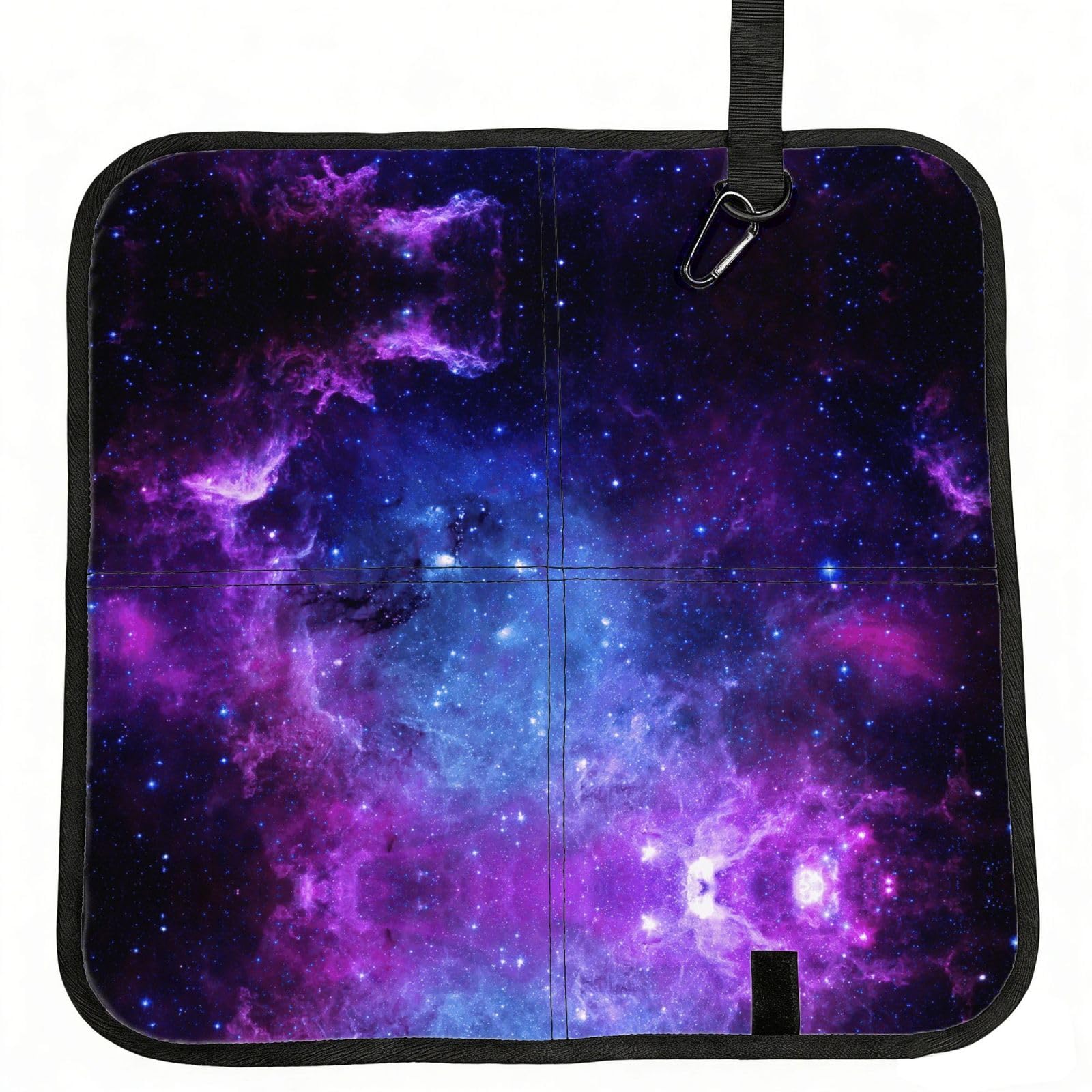 VCzsdff Galaxy. Print Portable Seat Cushion Folding Bleacher Pad Compact Picnic Sitting Mat Polyester 40cm