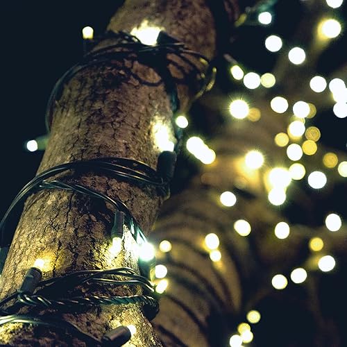 Vista 21 de Luces de Navidad Asenek Blanco cálido