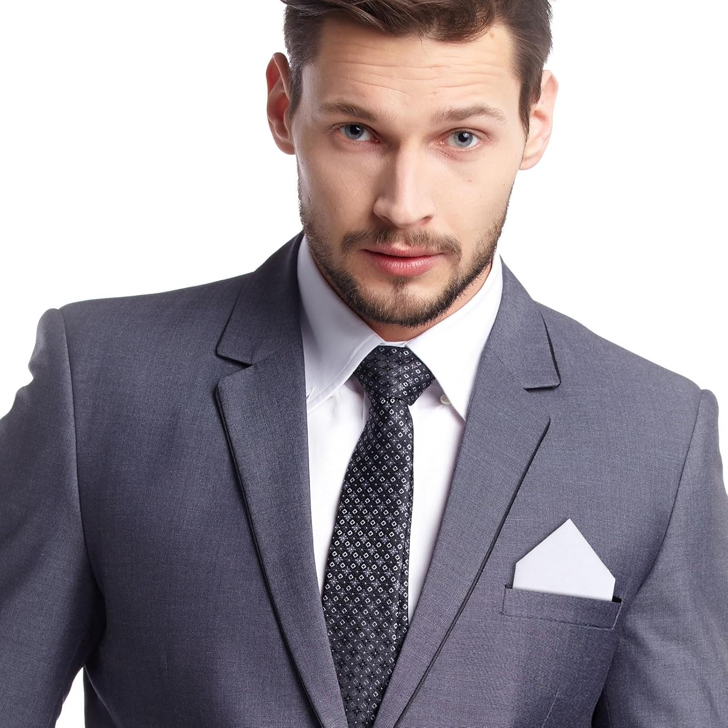 VitalCozy 150 Pcs Men Handkerchiefs, 16 x 16 Inch Soft Cotton Handkerchiefs, Thanksgiving & Christmas Gifts for Father Husband Boyfriend, DIY(White) - Image 3