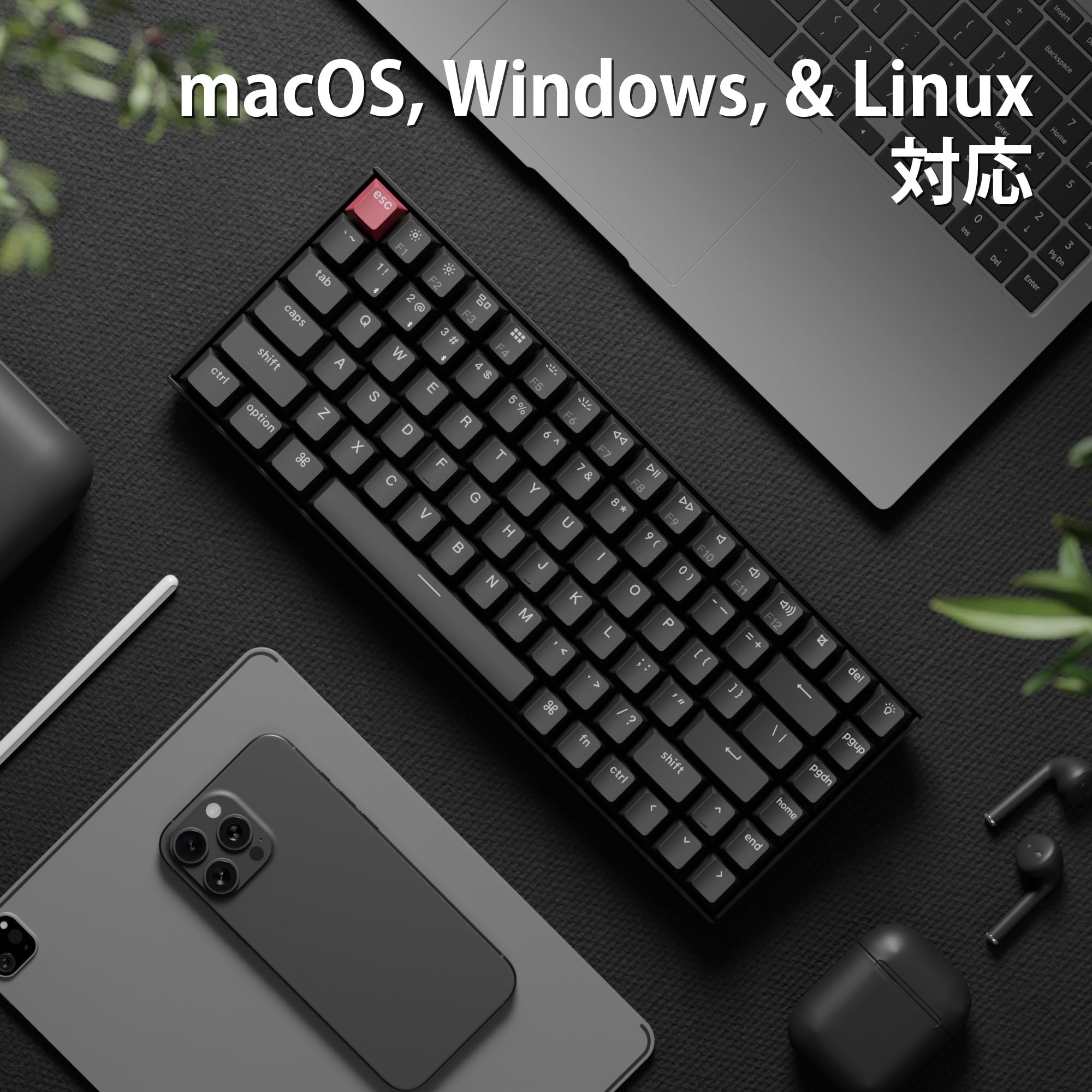 Keychron K2 Version 3 茶軸 QMK メカニカルキーボード Keychron K2 Version 3 QMK ワイヤレスカスタム・メカニカルキーボード