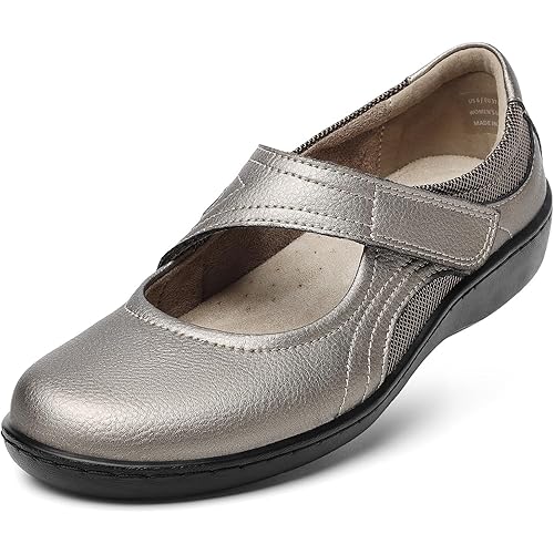 Women's Classic Comfort Mary Jane Flats Fashion Casual Dress Shoes Cute Closed Toe Slip On Lightweight Breathable Walking Shoes