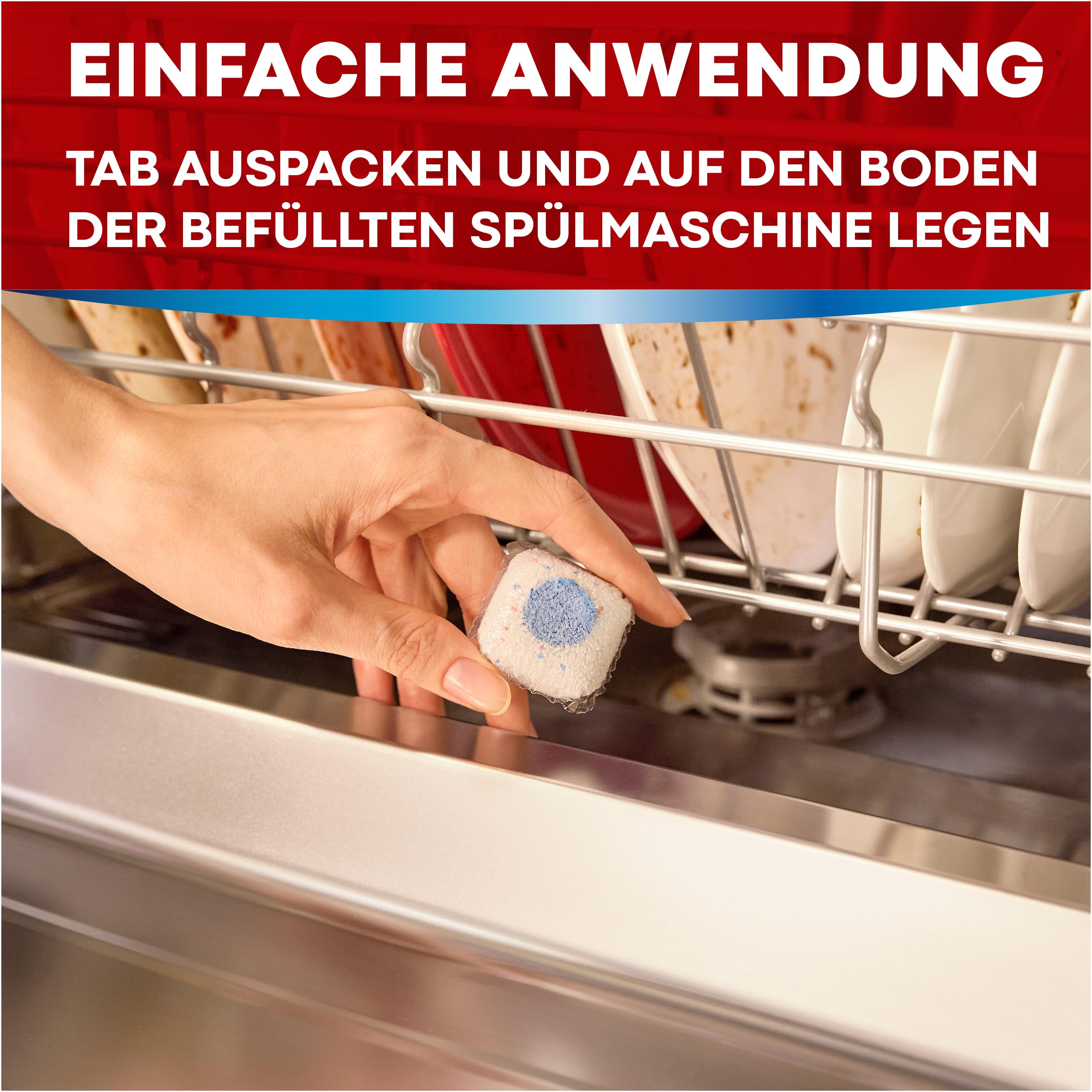 Somat 5in1 Maschinenreiniger (3 Spülgänge), Anti-Kalk Spülmaschinenreiniger für monatlichen Gebrauch, Reinigungs-Tabs für die Spülmaschine für längere Lebensdauer, ohne extra Spülgang