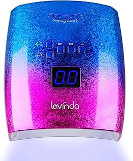 Sponsored Ad - UV LED Nail Lamp, Professional 48W Rechargeable Nail Lamp Lavinda Cordless Wireless Nail Dryer with Removab...