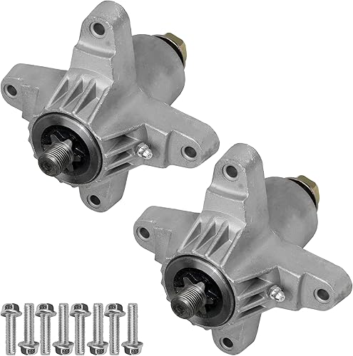Caltric Conjunto de 2 husillos compatible con MTD compatible con Cub Cadet compatible con Troy Bilt 918-0142 618-0142 918-0138 618-0138
