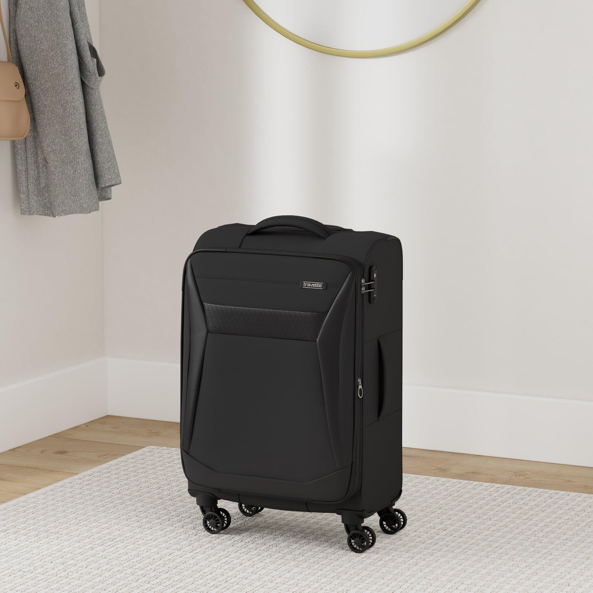 Travelite Chios 4-Rad Koffer Größe M Weichschale 67 cm 60-66 Liter Trolley