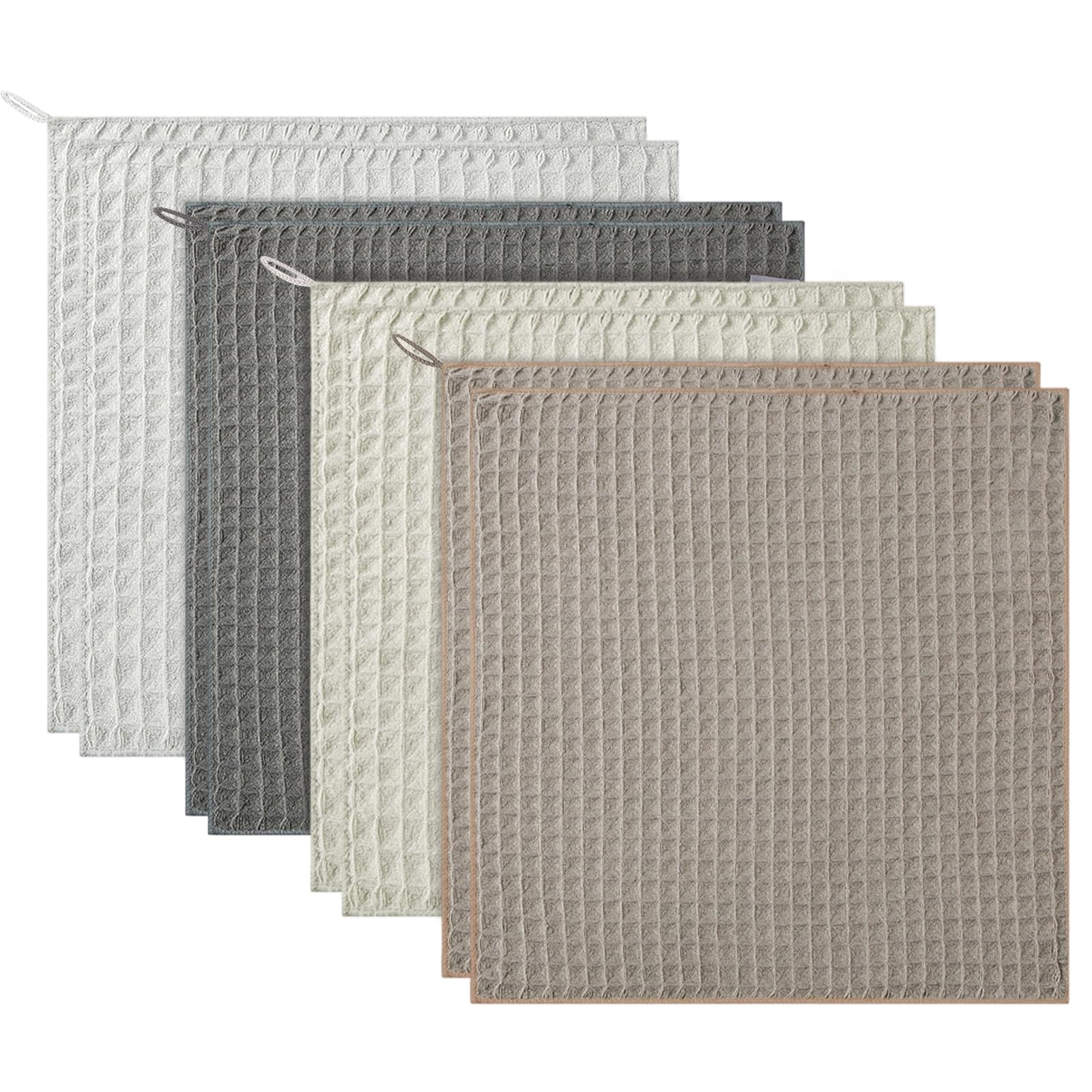 RFYTDCF 8 Pcs Barista Cloth, 30x30cm Washable Microfiber Cloths Reusable Coffee Cloth Cleaning Towels for Wiping Coffees Machines Steam Wands Countertops