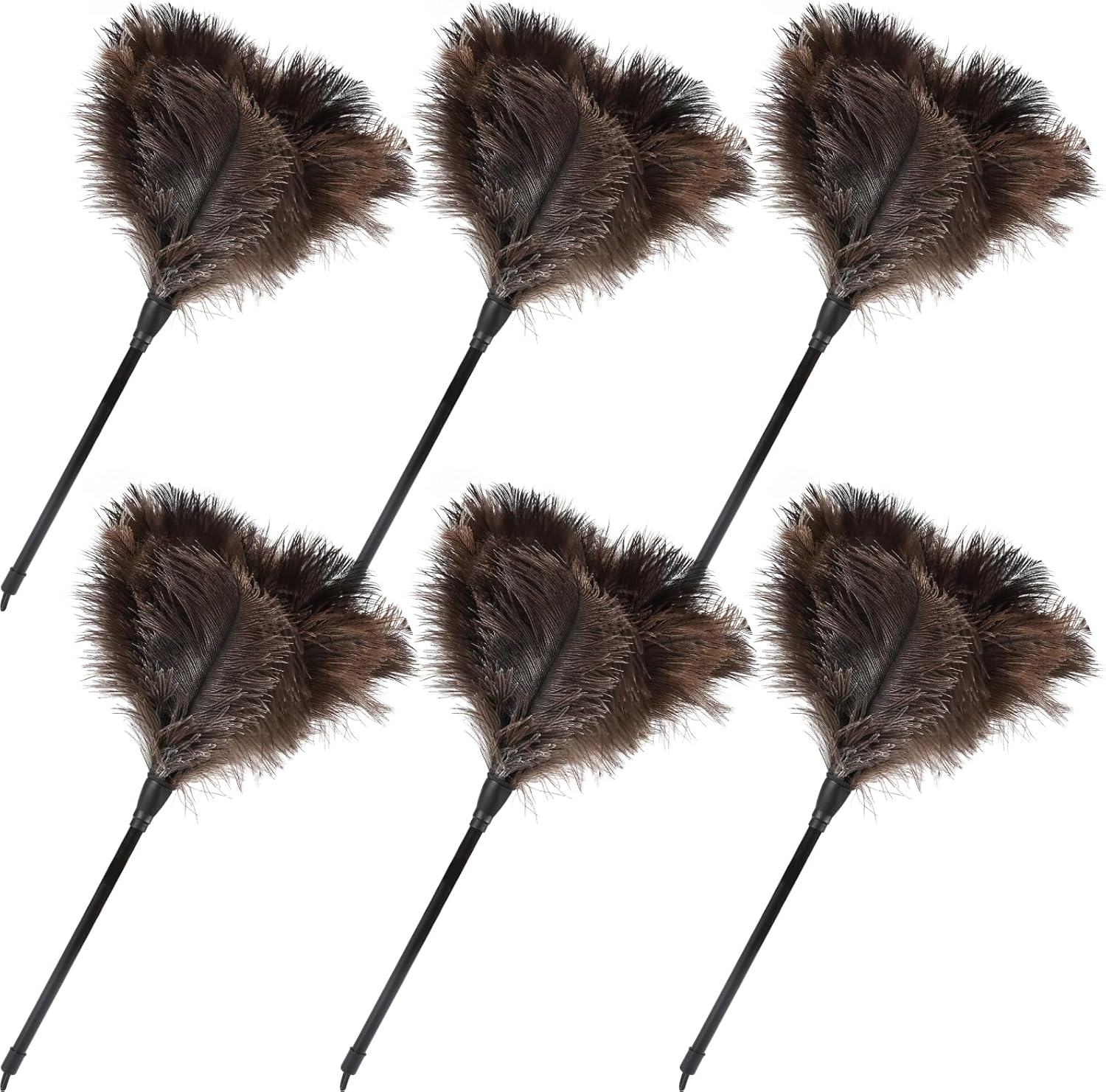 Ostrich Feather Duster-14.9 Inch Mini Natural Feathers Dusters with Plastic Handle Reusable Handheld for Cleaning Supplies Home Car Office(6pcs) Ostrich Feather Duster-14.9 Inch Mini Natural Feathers Dusters with Plastic Handle Reusable Handheld for Cleaning Supplies Home Car Office(6pcs)
