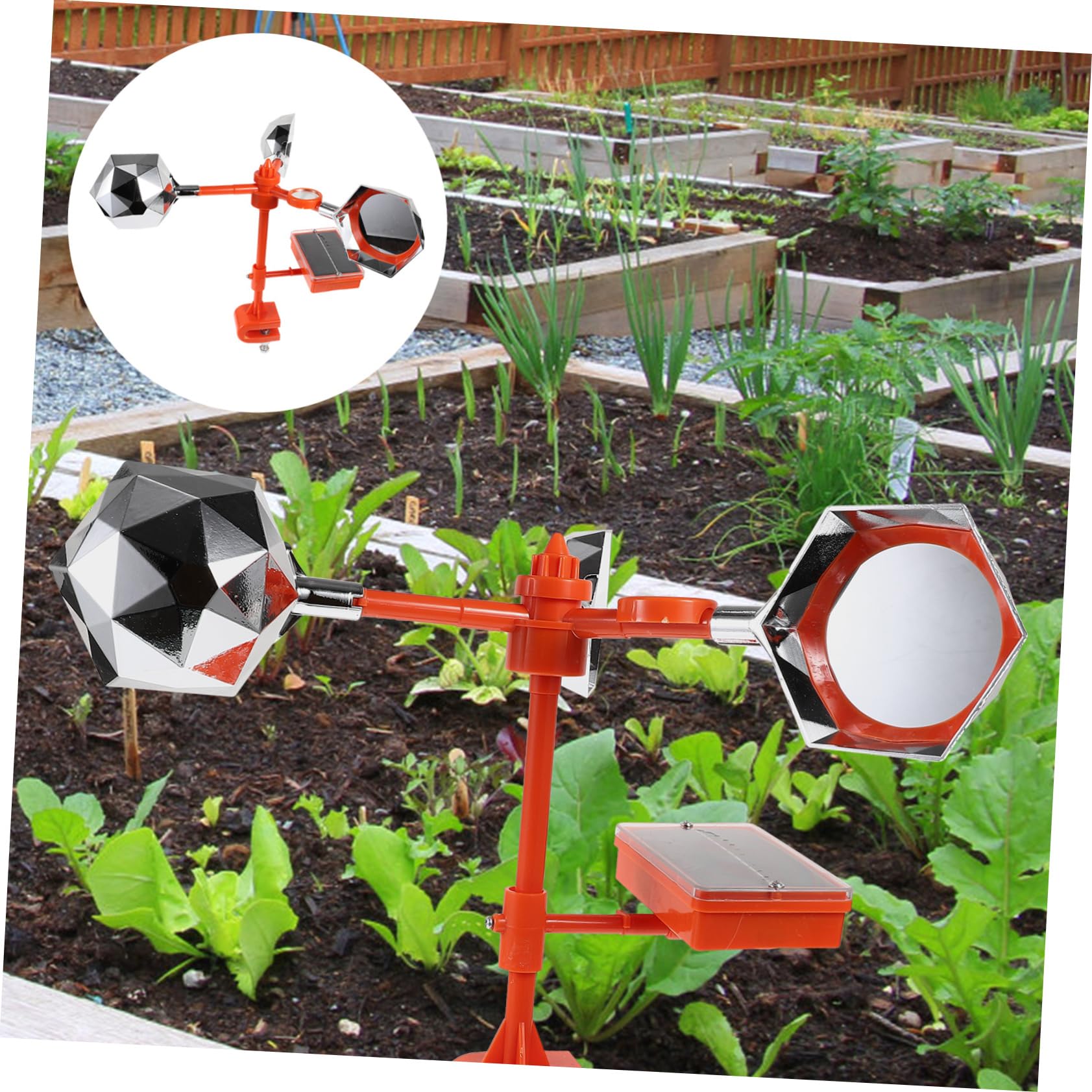 INOOMP per Uccelli Riflettente Dispositivi deterrenti per Uccelli attrezzo Dispositivo per Uccelli con Voce scaccia Uccelli Fornitura Giardino riflessivo Forniture