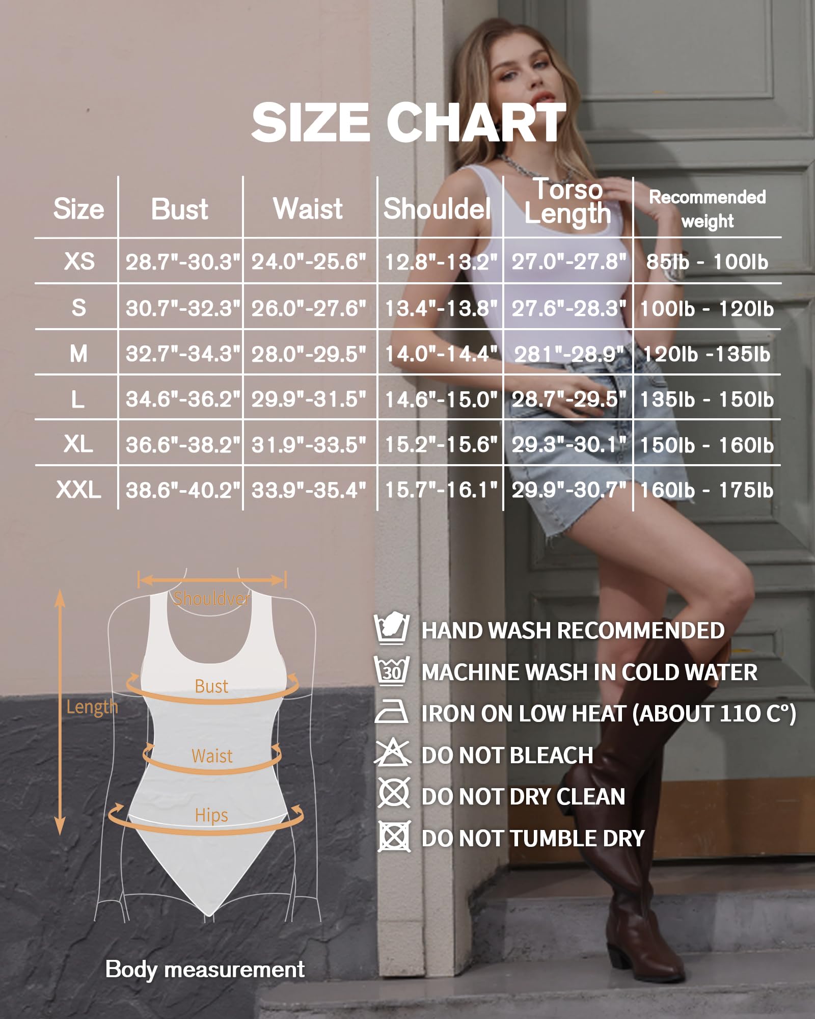 MANGOPOP Body da donna con scollo rotondo, senza maniche, sexy, a costine, schiena scoperta, tuta (grigio elefante, L), Elefante grigio, Large