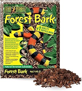 Exo Terra Forest Bark, Terrarium Substrat aus Tannenrinde, ideal für feuchtigkeitsliebende Reptilien, Amphibien und Wirbellose, 4,4L product image