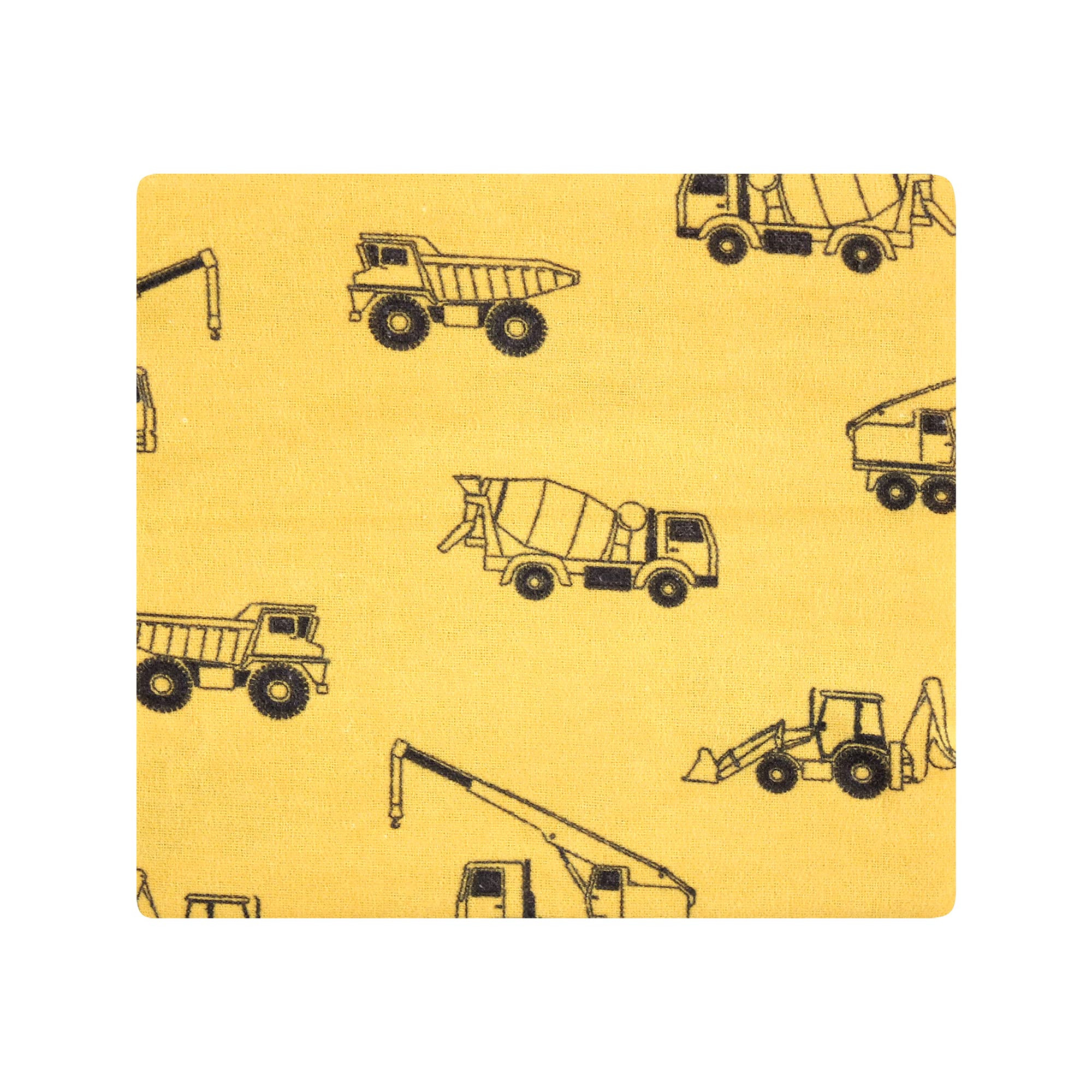 Hudson Baby Unisex Baby Cotton Flannel Receiving Blankets, Construction, One Size