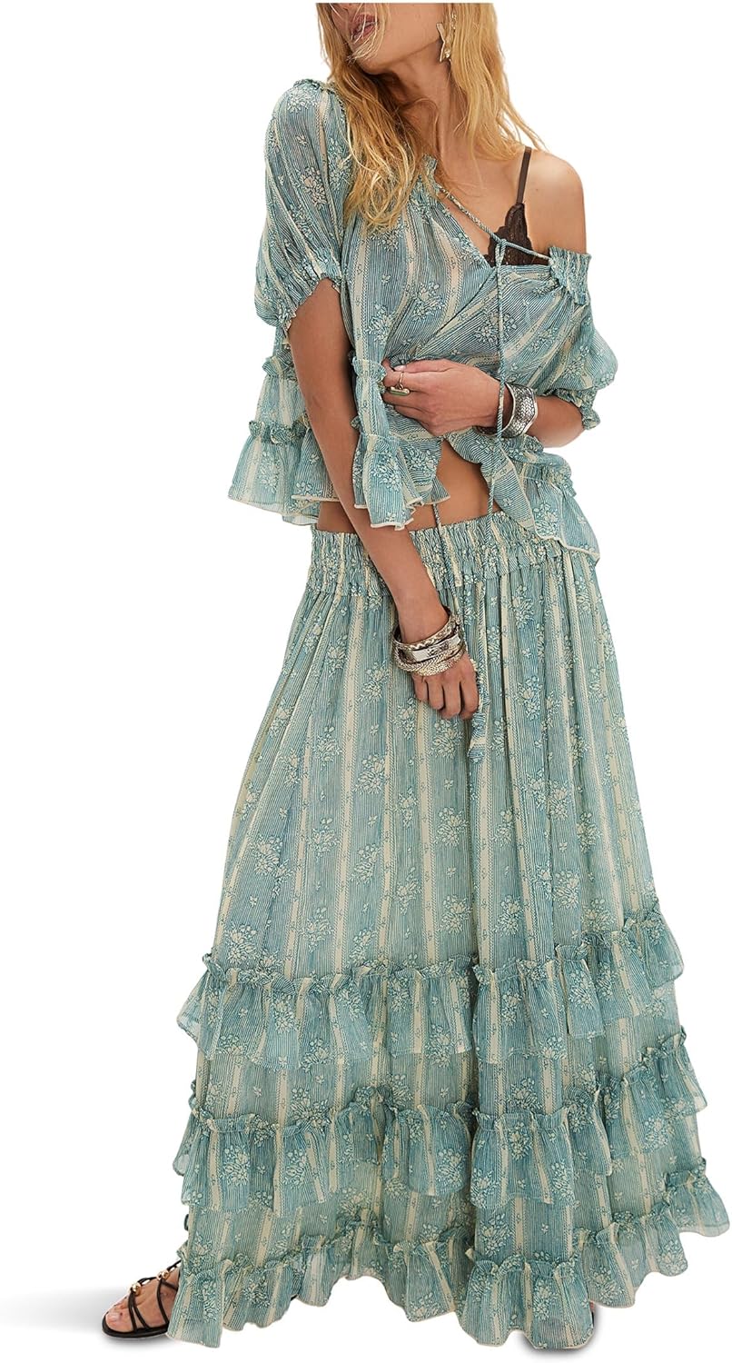 Free People womens Morning Mist Maxi Set