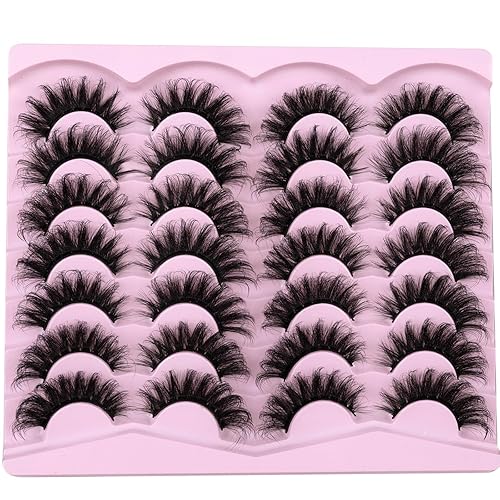 Miniatura 7 de Pestañas de ojo de gato, pestañas postizas de visón finas, volumen esponjoso, 0.71 pulgadas, pestañas postizas rusas rizadas D, pestañas postizas