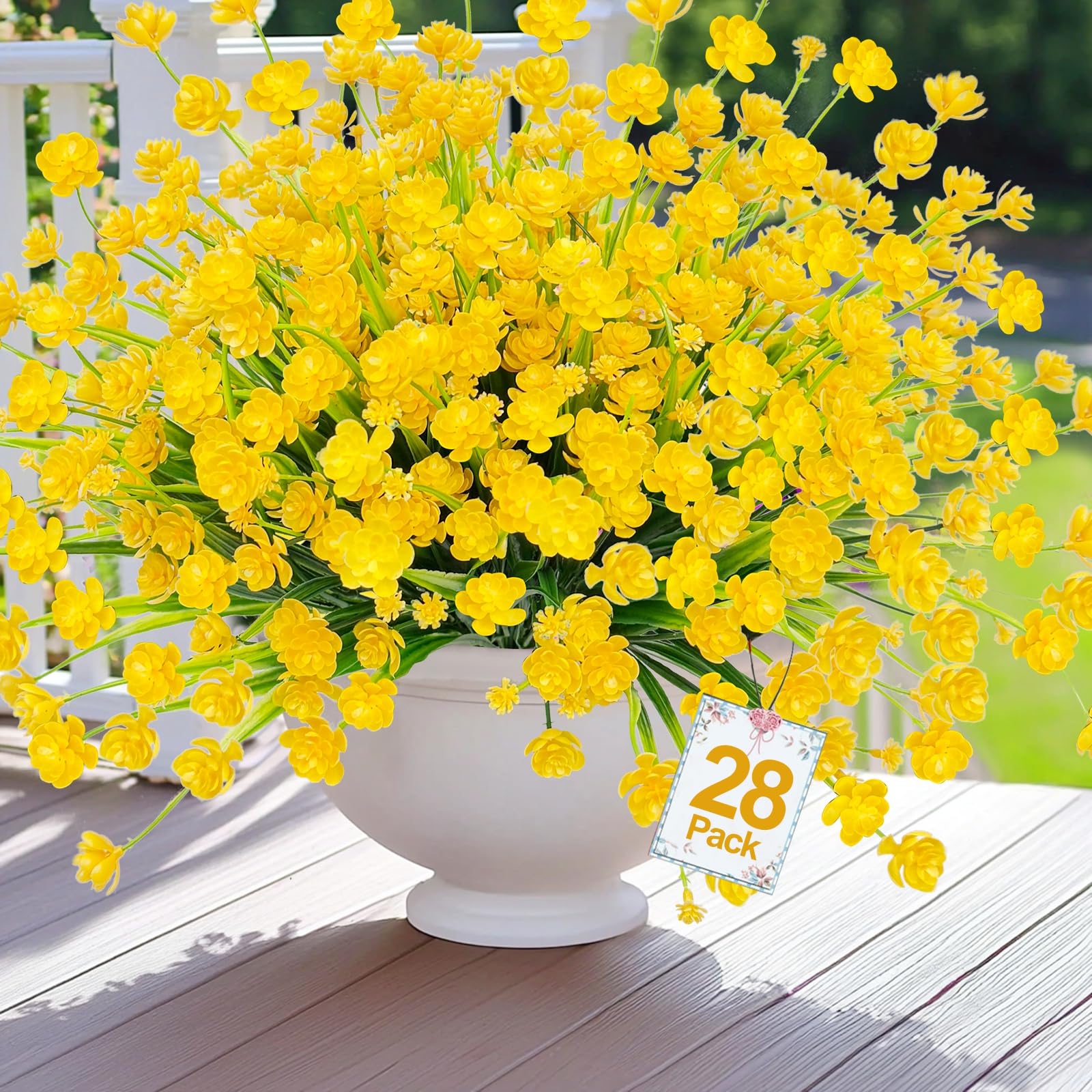 Amazon.com: TURNMEON 28 Bundles Artificial Flowers for Outdoors