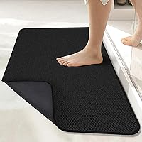 Vista 15 de Tapete de baño ultrafino, tapete de baño de goma para baño, antideslizante, secado rápido, lavable a máquina, pelo bajo, absorbente, ducha exterior