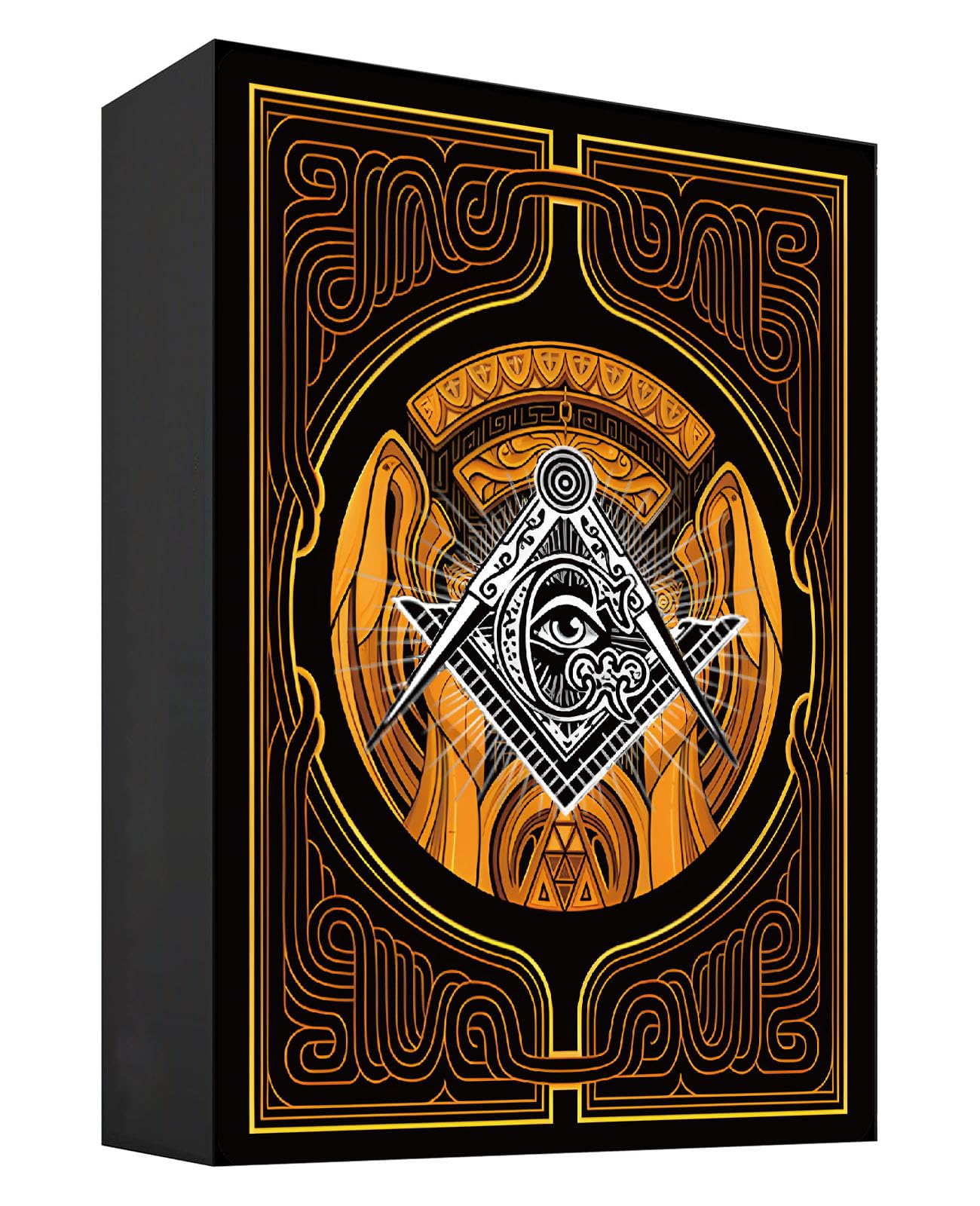 Cartas de juego, elementos de la mitología egipcia antigua. 54 ilustraciones diferentes cartas de póquer. Grabado antideslizante d