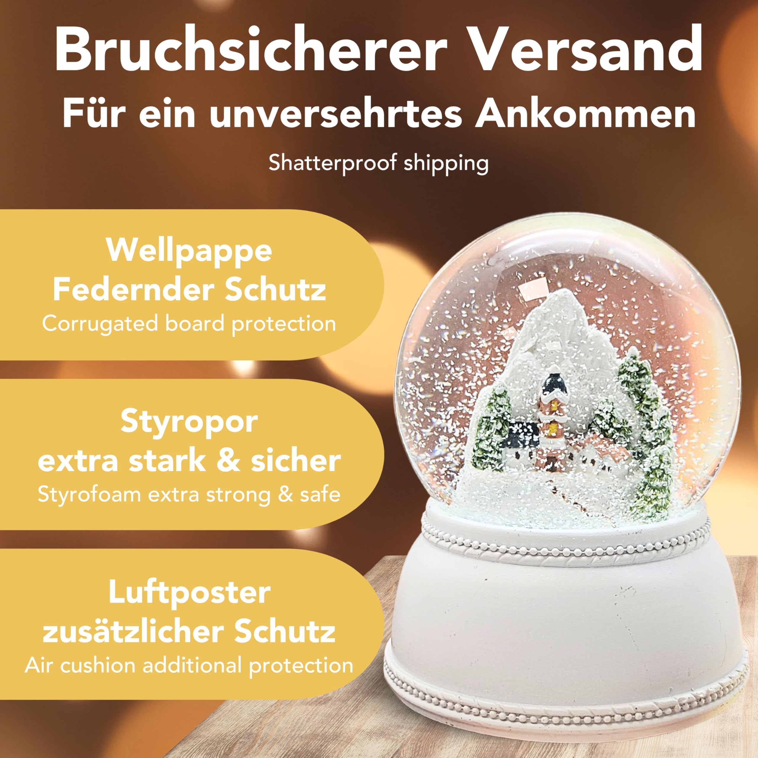 Bola Nieve Musical Bola De Nieve Para árbol De Navidad Decorada Sobre Base  Plateada Con Estrellas Y Caja De Musica De 10 Cm De Diametro Bolas De Nieve  Navidad, image size:2560x2560