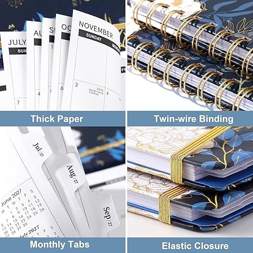 Miniatura 5 de Agenda mensual 2024-2027, julio 2024 a junio 2027, planificador mensual de 3 años 2024-2027, planificador mensual académico, 6.3 x 8.4 pulgadas,