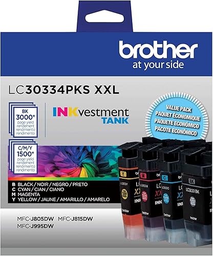 Miniatura 4 de Brother LC3033Y, cartucho de tinta de tanque de tinta amarillo de alto rendimiento, rendimiento de página de hasta 1,500 páginas, LC3033, cartucho