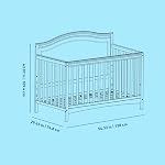 Graco Paris 4-in-1 Convertible Crib - Elegant Detailed Headboard, Converts to Toddler Bed, Daybed, Full-Size Bed, Non-Toxic Finish, Expert Tested for Safer Sleep, Fits Standard Crib Mattress, White