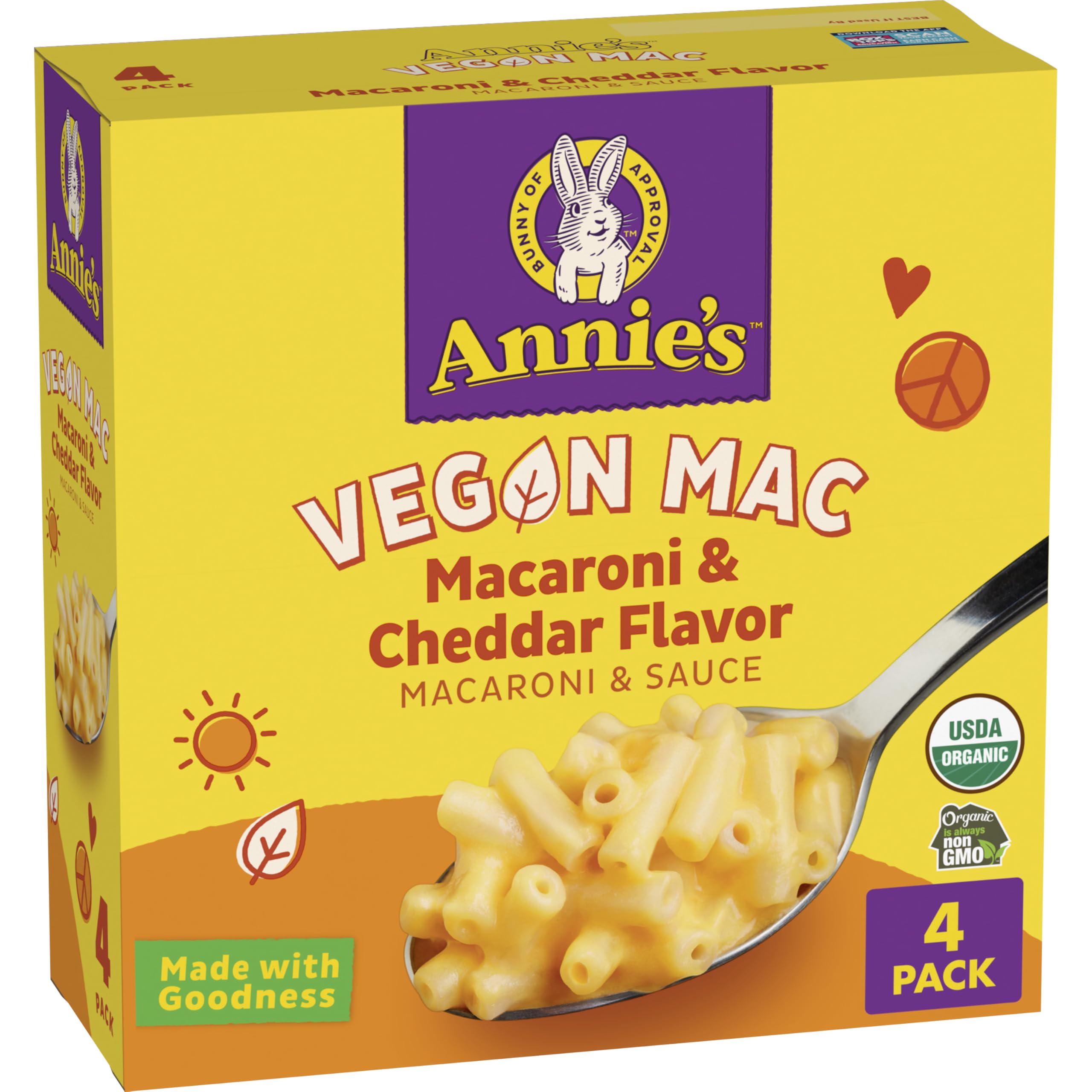 Amazon.com : Annie's Vegan Mac and Cheddar Flavor Sauce, Vegan