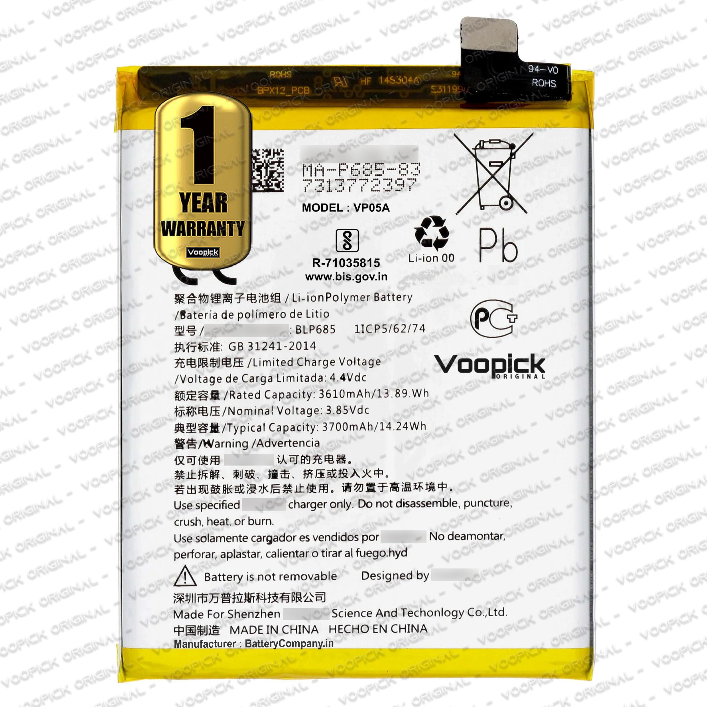 HIGHAKKU Batteria di ricambio BLP815 compatibile con One-Plus Nord N10 5G BE2029, BE2025, BE2026, BE2028 con strumenti HIGHAKKU Batteria di ricambio BLP815 compatibile con One-Plus Nord N10 5G BE2029, BE2025, BE2026, BE2028 con strumenti