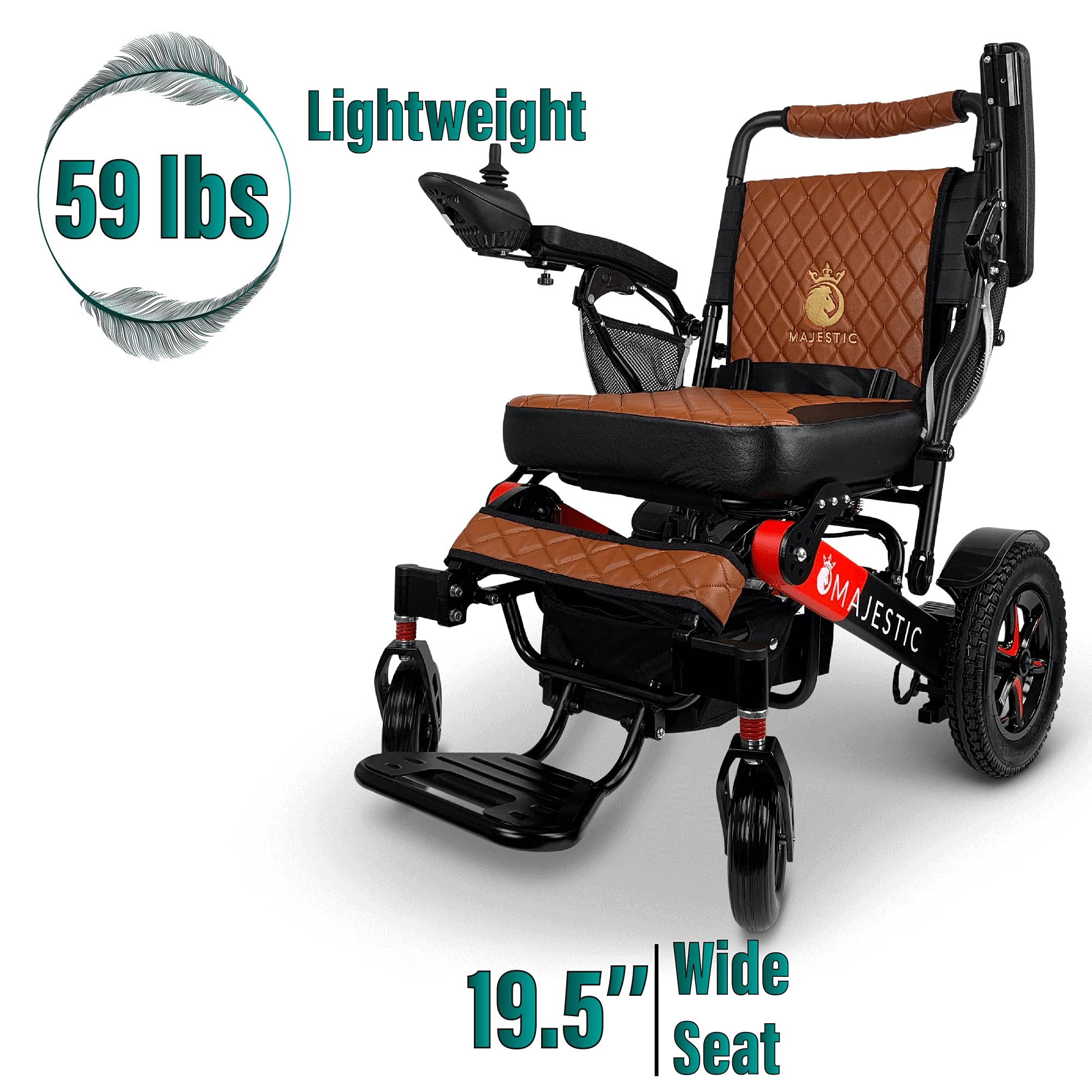 Buy MALISA Electric Wheelchair for Adults, Folding All Terrain