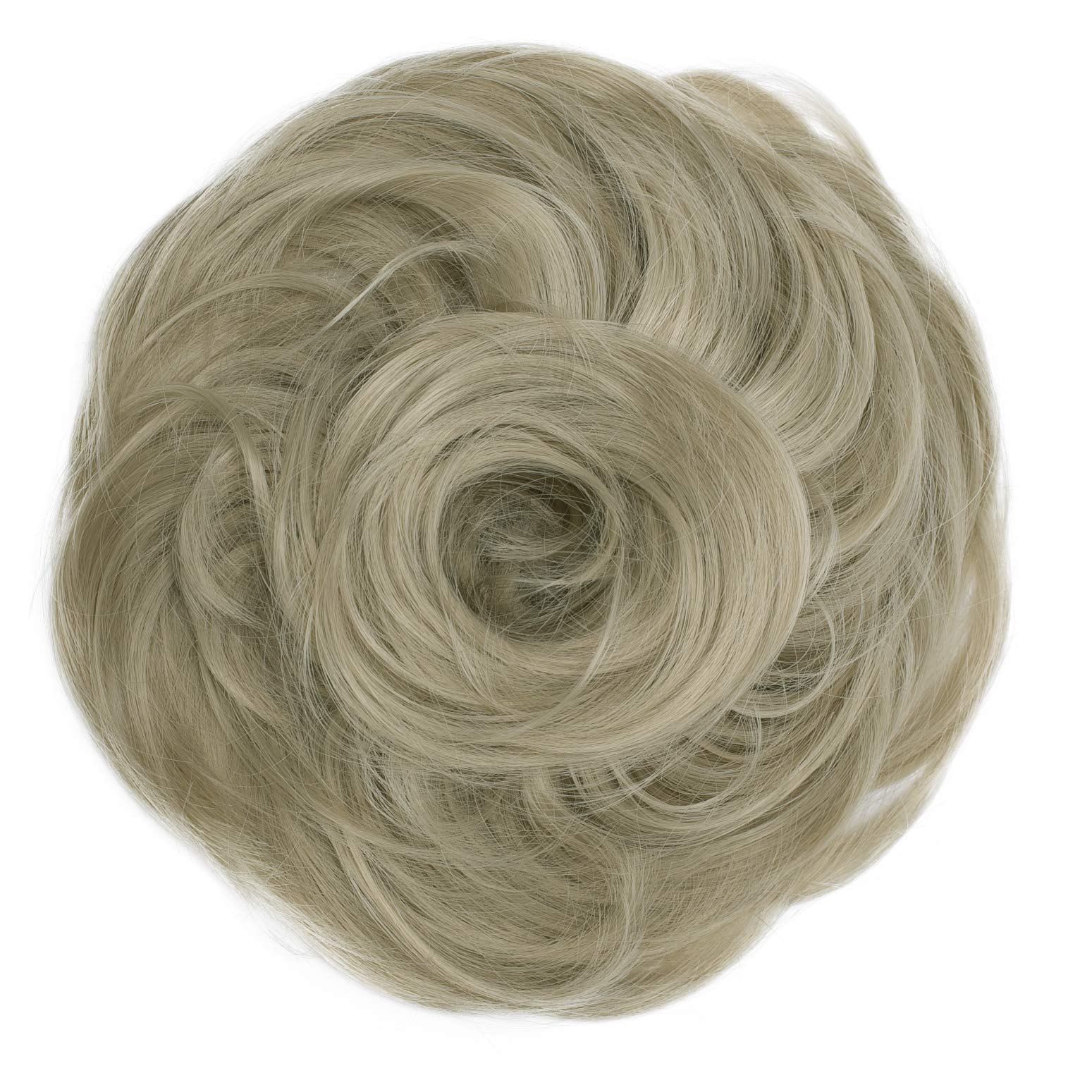 CAISHA Synthetic Fiber Hairpiece Scrunchie Scrunchy Updo Slightly Wavy Light Blonde G11B