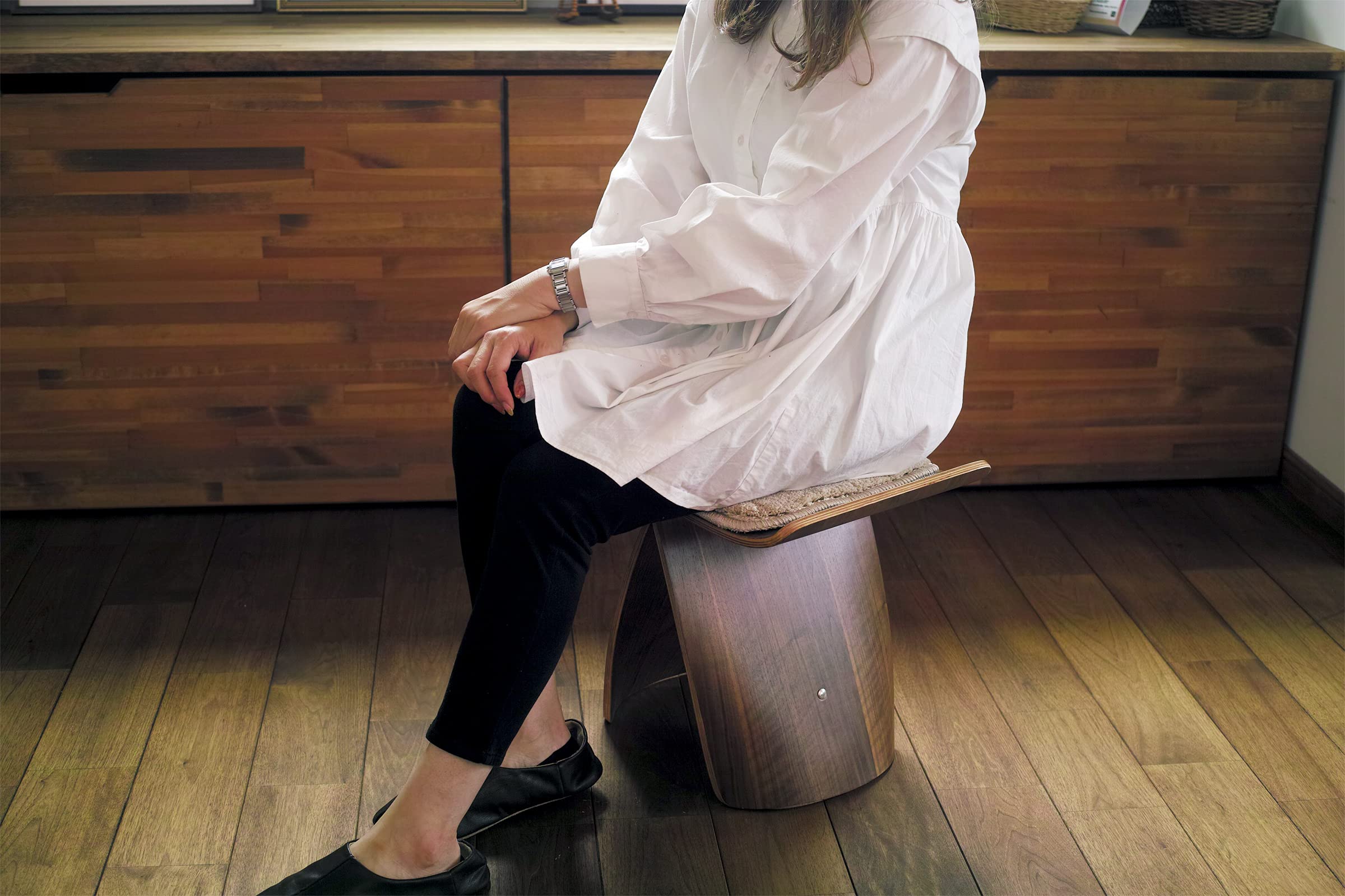 Amazon.co.jp: North Orange ウィングスツール チェアパッド付き