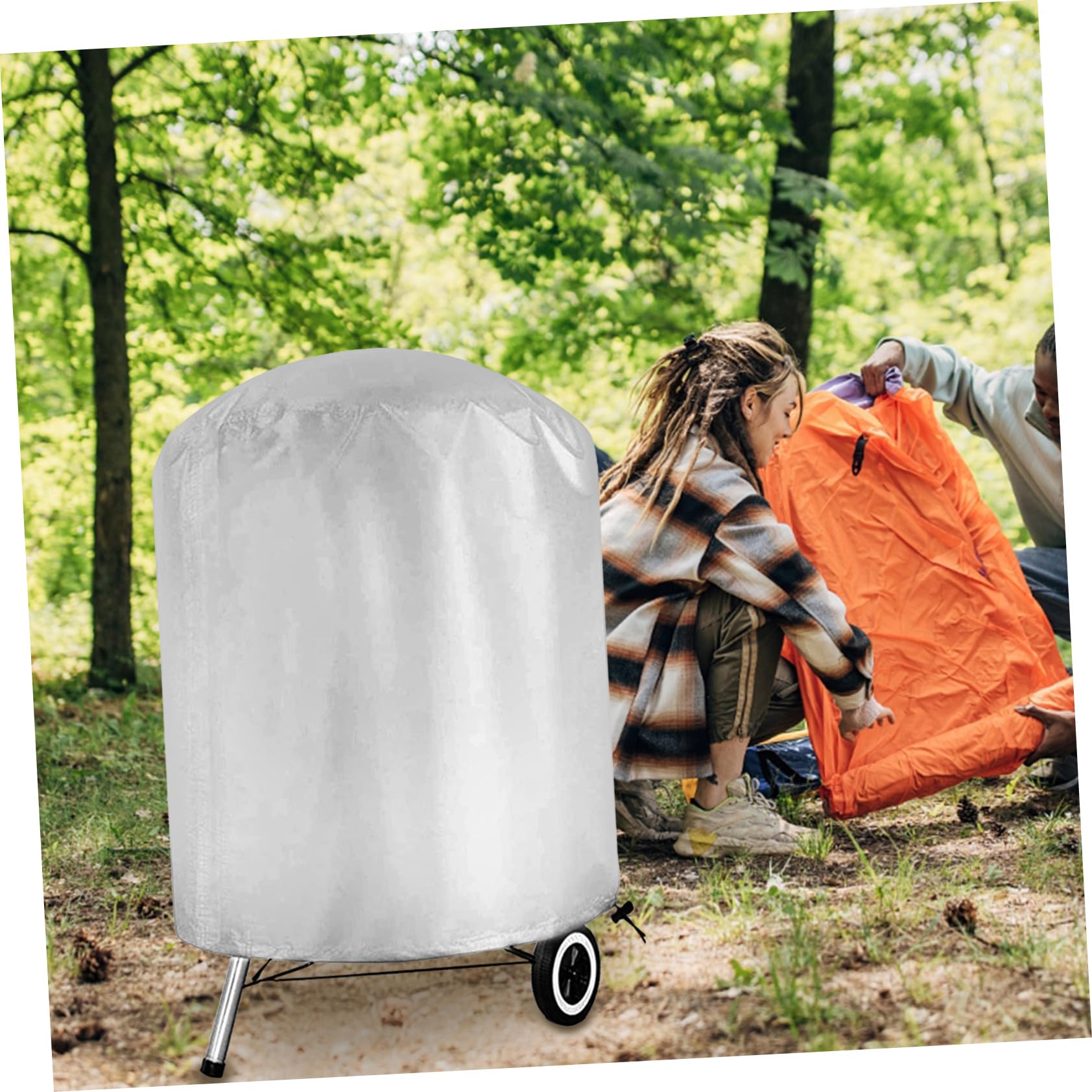 Argento Copertura Resistente in Poliestere Barbecue, da Esterno