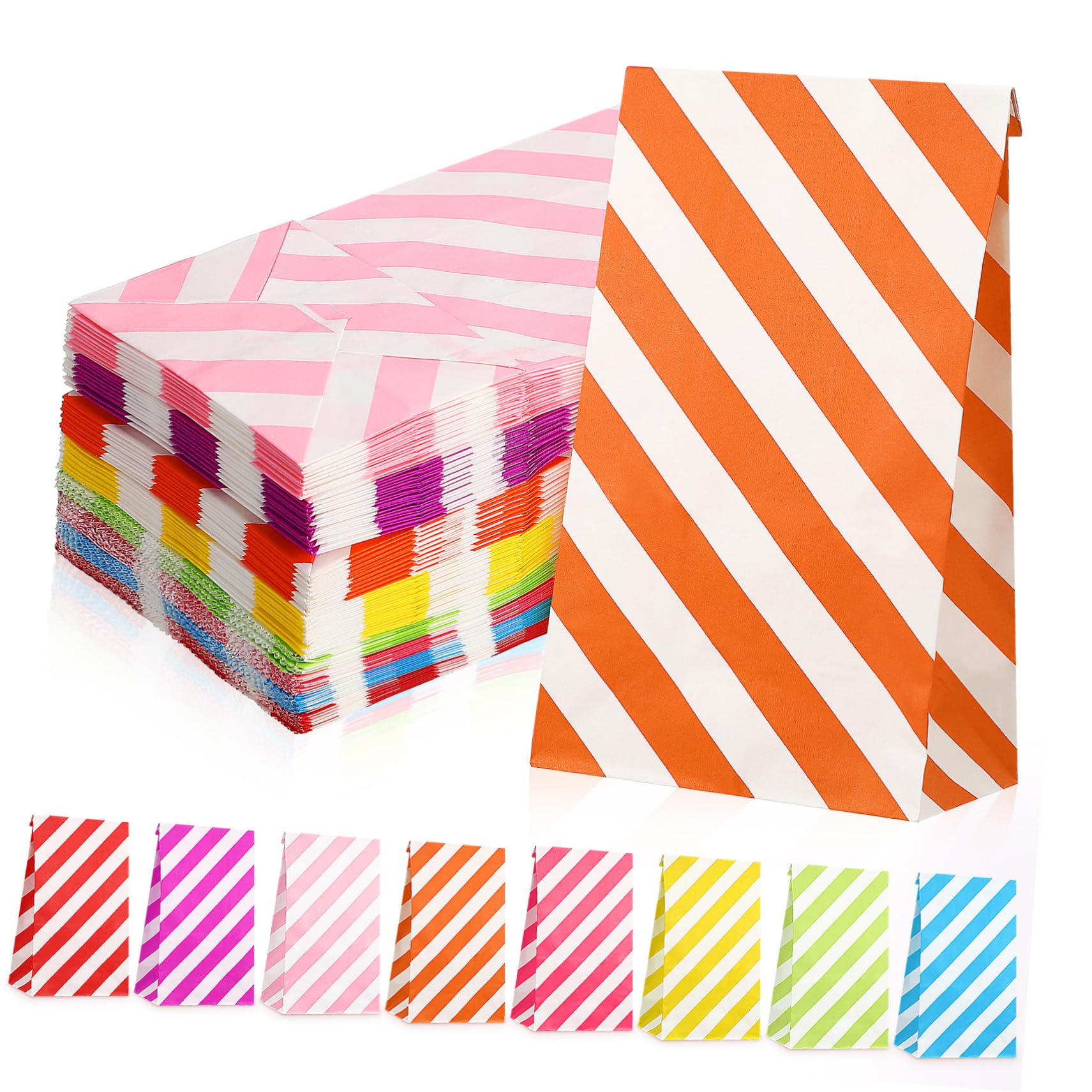 VERDANVERSE 80piezas Bolsas De Obsequio De Colores Bolsas De Dulces y Fiestas Para Golosinas Para Eventos y Celebraciones