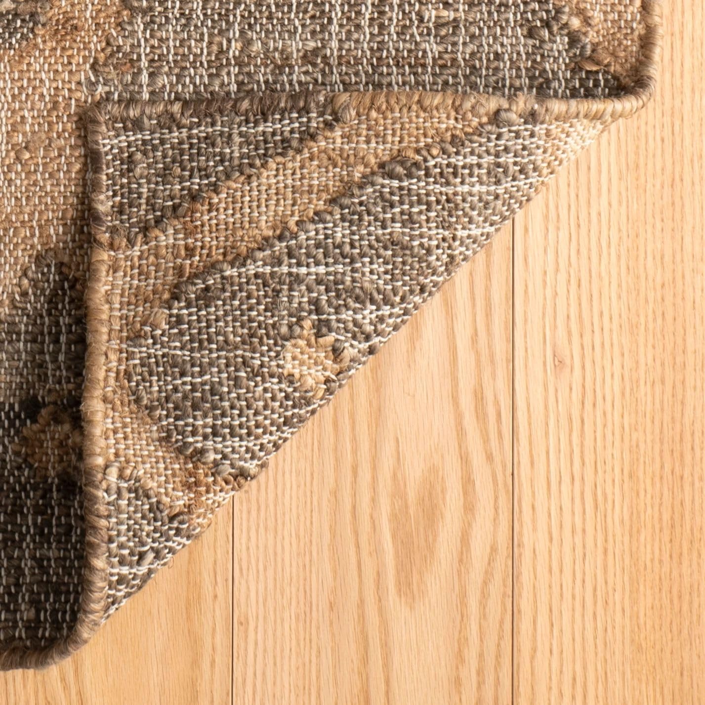 Dash and Albert Rumi Jute Area Rug - 2' x 3' Brown Geometric Handwoven Accent Rug - Durable, Eco-Friendly, High Traffic Area Hallway, Living Room, Stairs