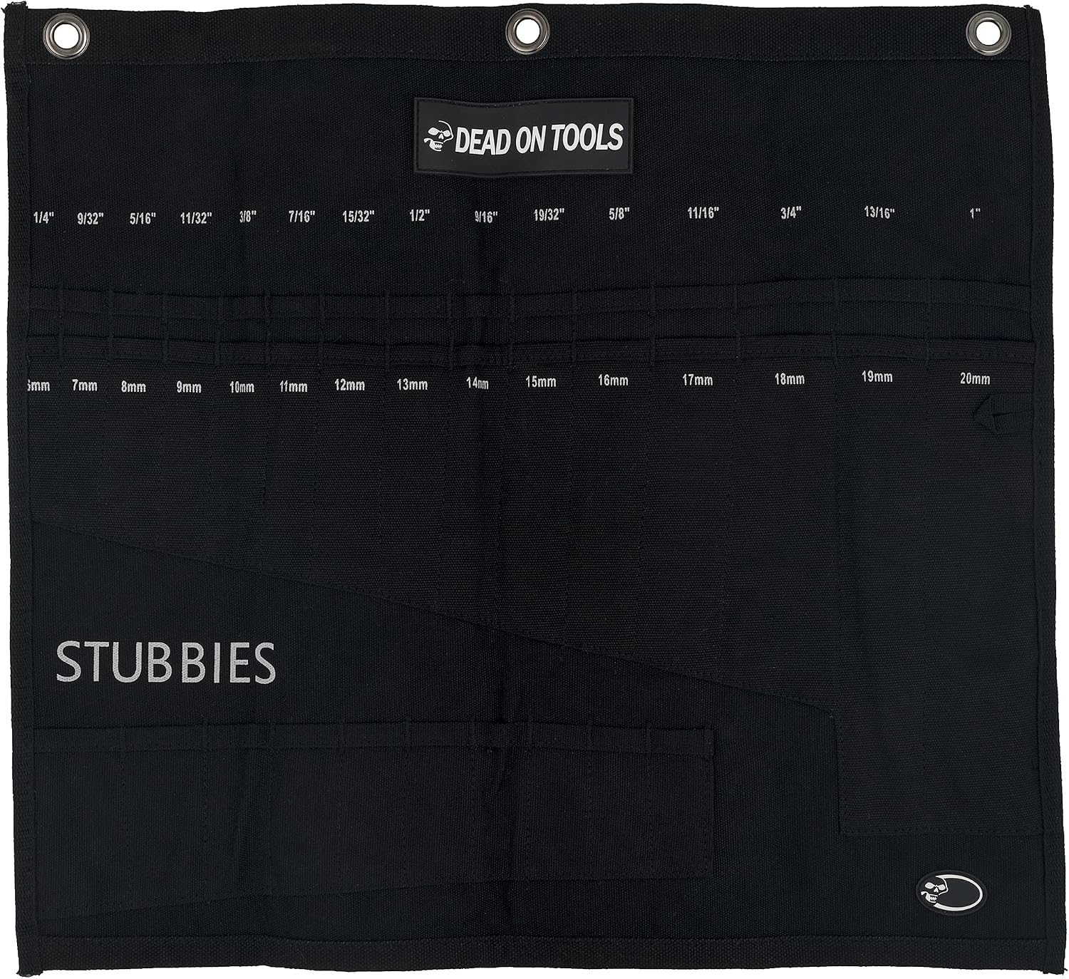 Dead On Tools Heavy Duty 24 oz. Canvas Wrench Roll, Black, One Size image 5