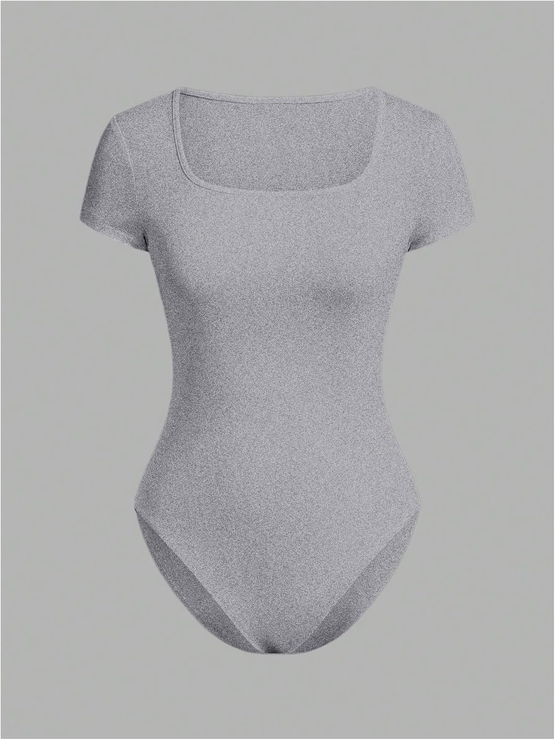 Girl's 2 Packs Square Neck Bodysuit Short Sleeve Shapewear Leotard Summer Tops Basic Tees - Image 4