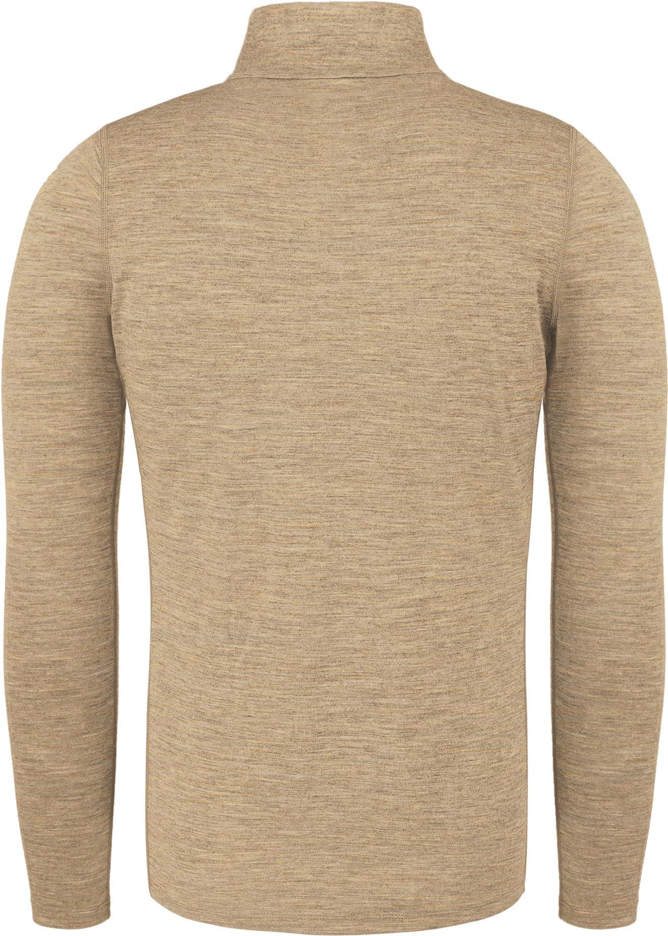 normani Herren Premium Merino Outdoor Langarm-Shirt Longsleeve mit Reißverschluss, 100% Merinowolle Pullover mit 1/4 Zip