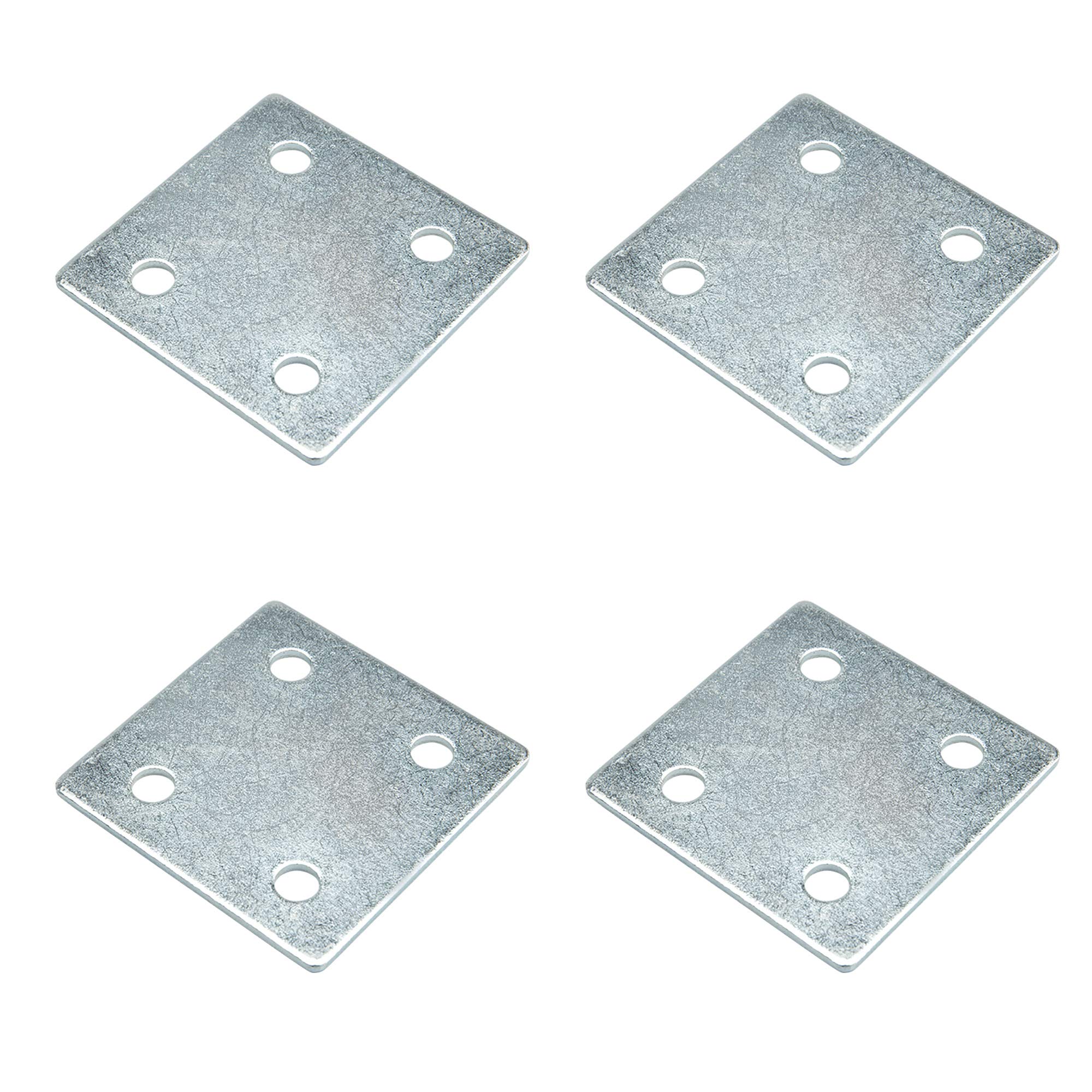 Square 52mm x 52mm Furniture Mending Fixing Plates Brackets Brace Furniture Repair Fixing